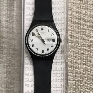 Ladies black Swatch Watch